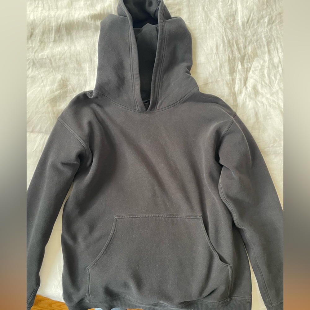 Black Scuba Hoodie with Front Pocket